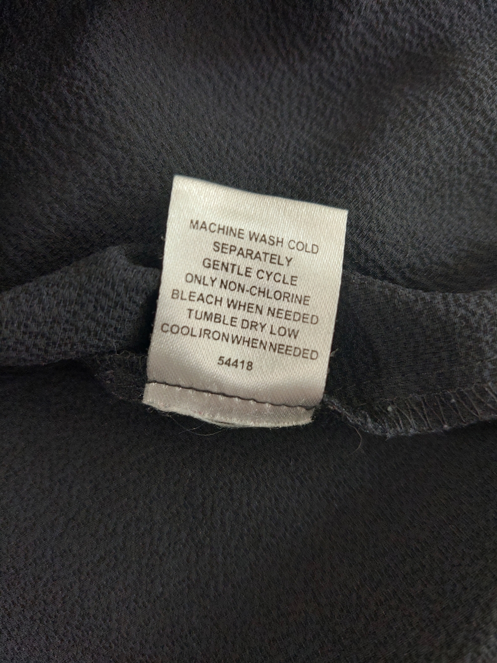 41 Hawthorn Black Cap Sleeve Split Neck Blouse XL Minimalist Workwear Mixed Medi - Picture 7 of 8